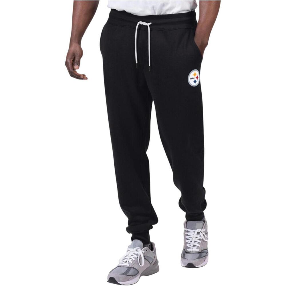 NFL Men's Black Label Fleece Knit Jogger Pant by Glll Steelers